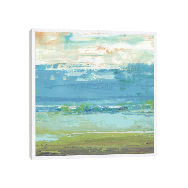 Beach Wash IV by Suzanne Nicoll - 1 Piece Wall Art on Canvas, 66.04 cm H x 66.04 cm W, White Framed