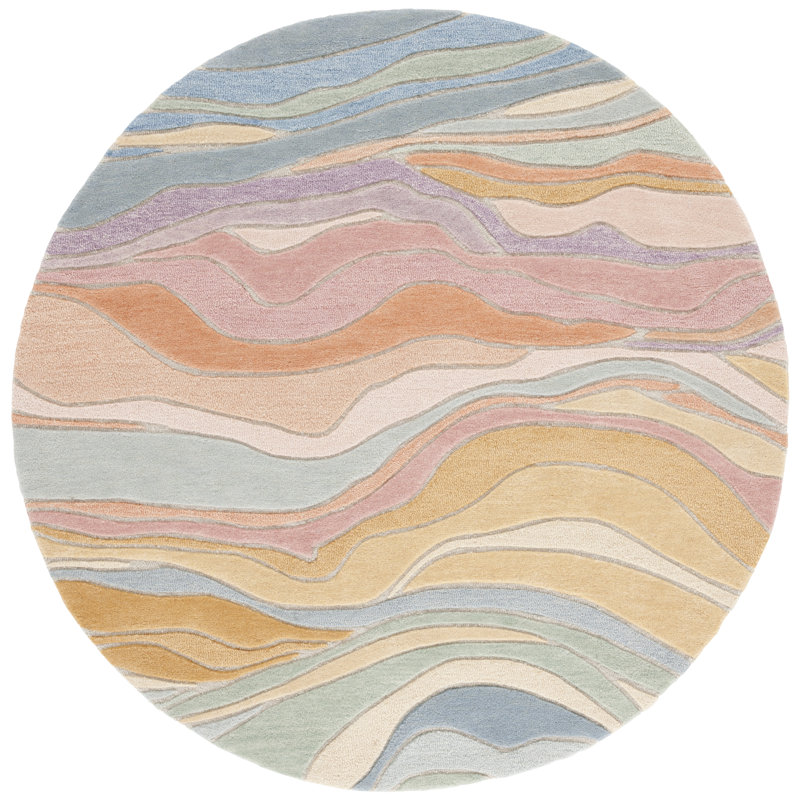 Rodeo Drive Abstract Hand Tufted Area Rug, Round 183 cm