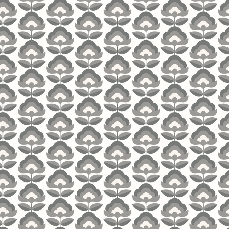 Arbania 10m x 50cm Matte Wallpaper Roll, Grey