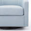 Fauteuil demi-tonneau pivotant bleu ciel