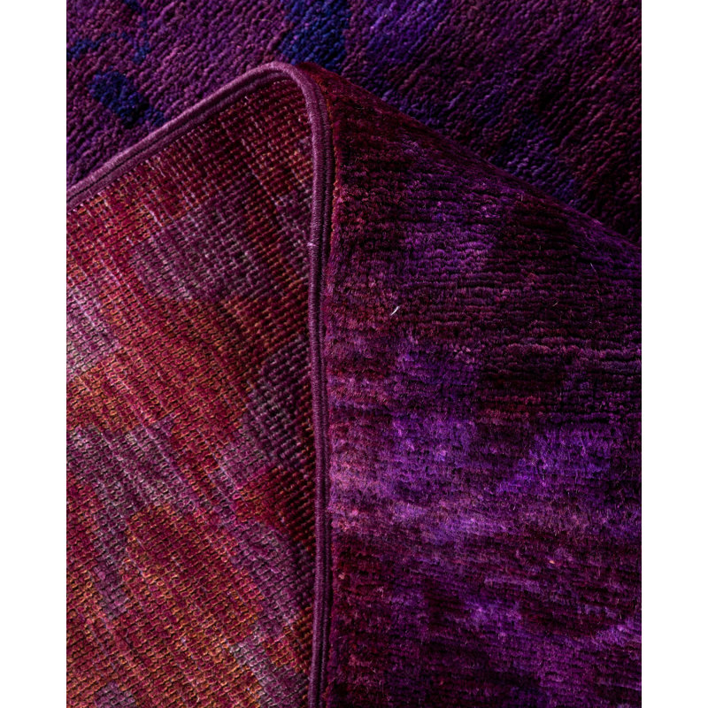 Overdyed One-of-a-Kind 8' 1" X 9' 10" Hand Knotted Area Rug