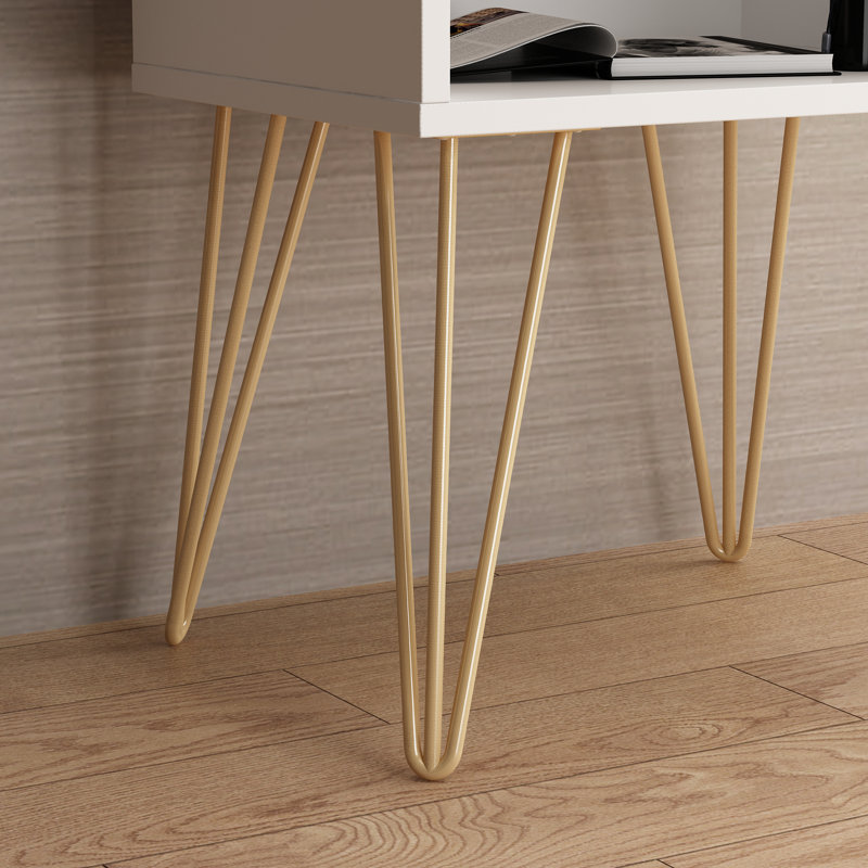Table de chevet 1 tiroir Tyvez, Blanc