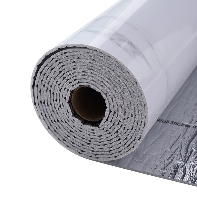 Dashaya Grey Marble Contact 3m x 60cm Peel and Stick Wallpaper Roll