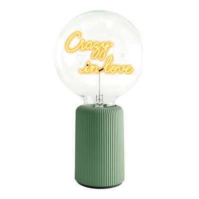 Ampoule Crazy In Love Amber avec lampe de table portative Pop Nomad
