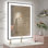 Miroir de salle de bain / de meuble-lavabo avec cadre en verre trempé à DEL certifié Aevar UL avec garantie de 3 ans