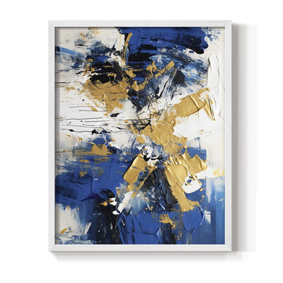 ABSTRACT Series cmxxxix - reproduction encadrée de qualité supérieure - prête à être accrochée - aucun clou requis