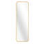 Miroir de porte doré 47 x 14 po.