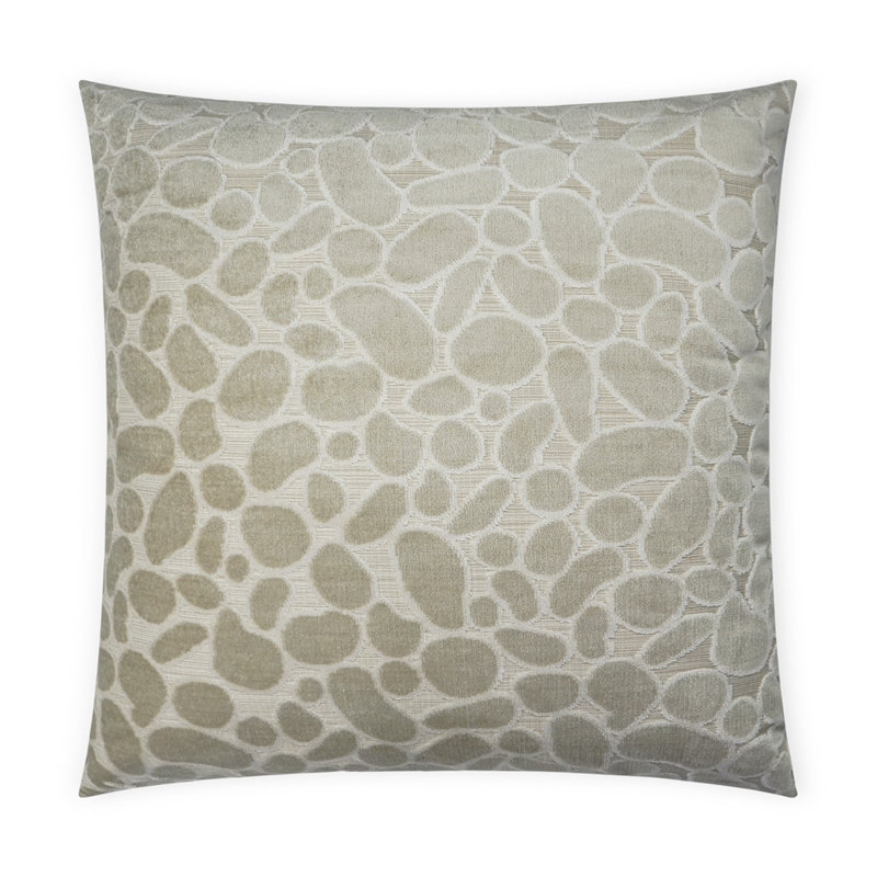 Coussin décoratif Odette, Brume, Carré 20 po