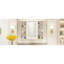 Armoire de salle de bain murale - Grand miroir d'intimité dissimulé avec rangement de couleur crème de luxe beige-733836567
