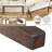 38 Inch Upholstered Bench with Padded Seat and Solid Wood Legs for Bedroom, Entryway and Dining Room, Beige and Brown-1984186851
