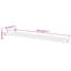 Ensemble de 2 tablettes murales en MDF blanc de 47,2 po