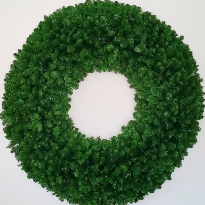 Couronne de Noël en PVC, H 60 po x l 60 po x P 7 po