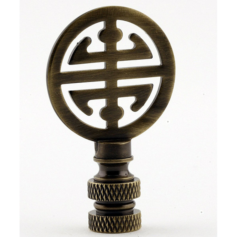 Faîteau de lampe asiatique 4 bénédictions