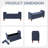 Polyester Blend Upholstered Storage Bench for Entryway & Bedroom-2000482314