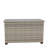 Wicker Patio Furniture Storage Box (Grey )