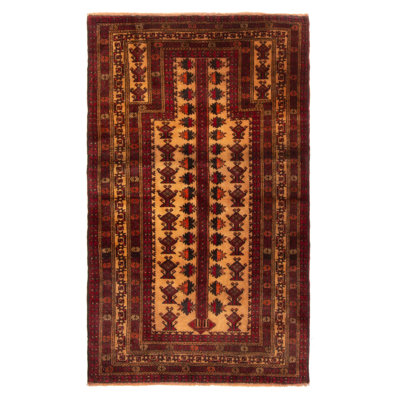 Tapis beige Teimani 3 pi 2 po x 4 pi 11 po