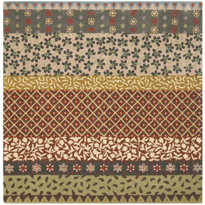 Mccullough Hand Tufted Wool/Cotton/Latex Floral Rug