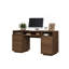 Bureau de direction Abbate de 150 cm de large avec tiroirs de classement et armoire de rangement-1240804650