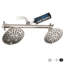 Double pomme de douche double, haute pression à 6 réglages de conception de pomme de douche pour un couple ou une personne sur une salle de bain de plain-pied-117609866