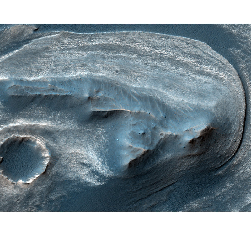 Adhésif décoratif surface de Mars, H 18 po x l 24 po
