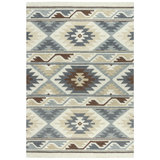 Tapis brun en laine touffeté à la main Audrius