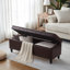 Banc de rangement rembourré en similicuir l 50,5 po-1164151303