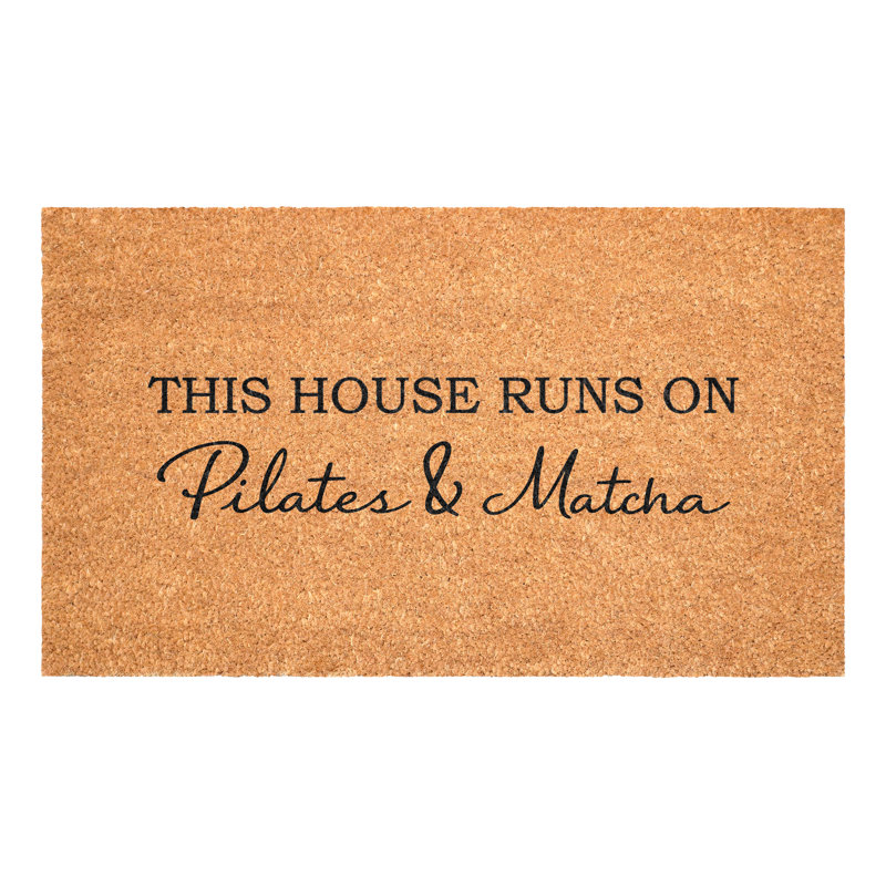 Cette maison fonctionne avec un paillasson Pilates et Matcha, 17 po x 29 po