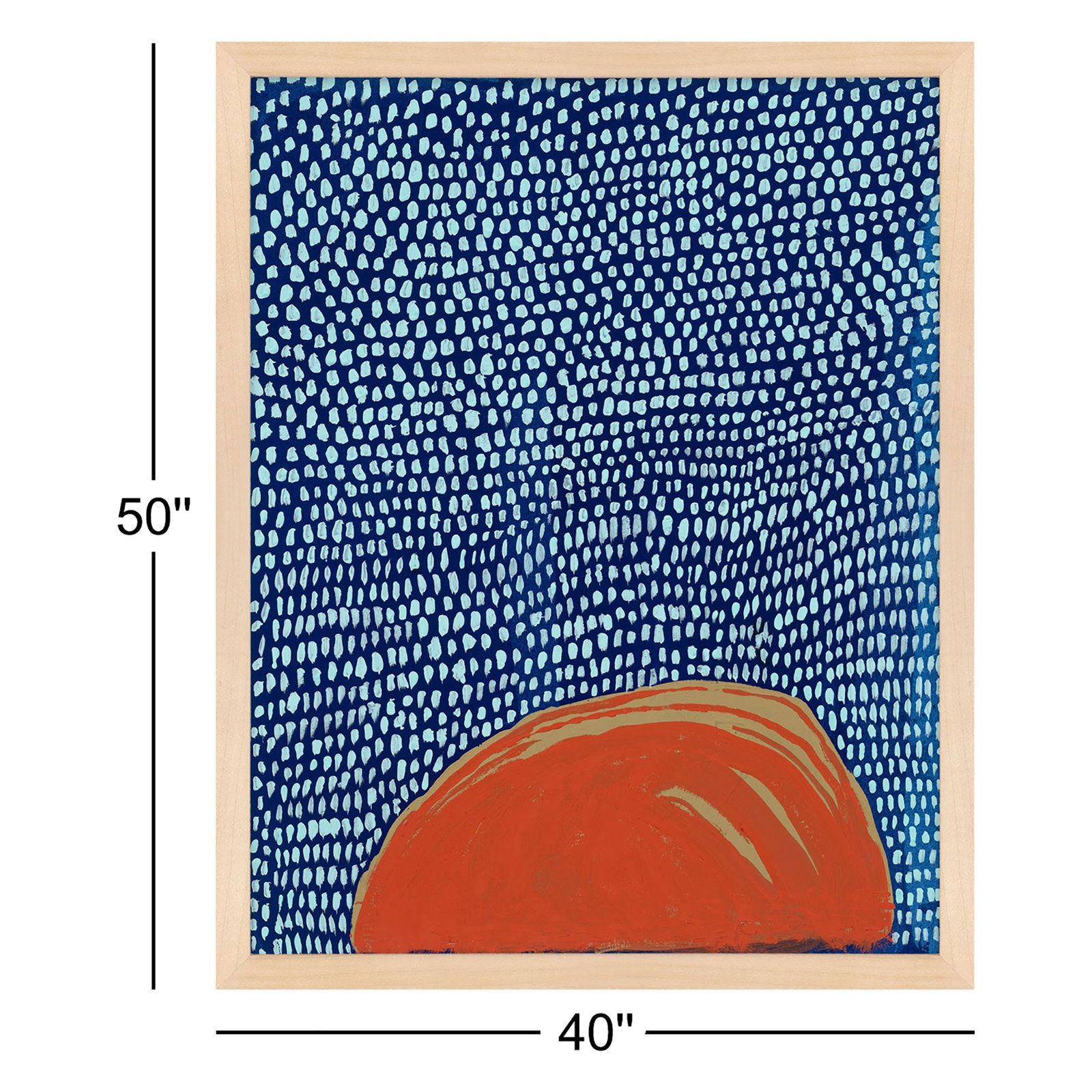 Starscape 5 by Andrea Stokes, Maple Wood Framed, 50" H x 40" W