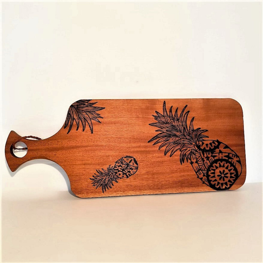 Wood Carved Pineapple Cutting Board Wall Home Decor.