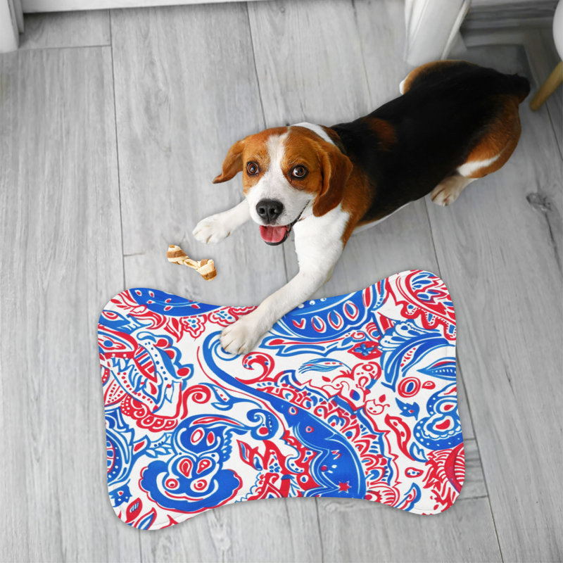 Tapis d'alimentation Ruby and Azure Paisley - 1 pièce, 14"