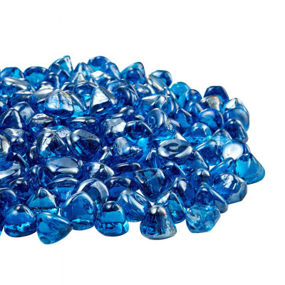 Fire Glass Fireplace Glass Rocks for Fire Pit Table Caribbean