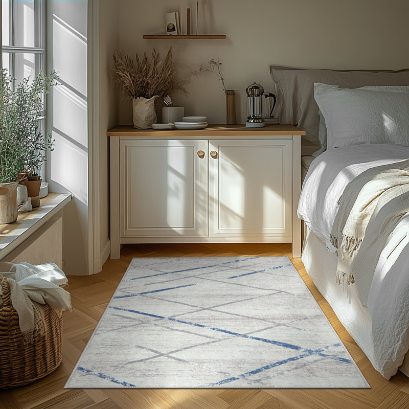 Tapis intérieur lavable Sharenda Chenille Mashine, Rectangle 4 pi x 6 pi