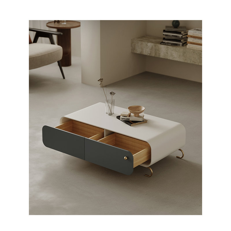 Table basse crème de style français