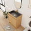 Meuble-lavabo simple 28 po avec lavabo et tablette en acier inoxydable