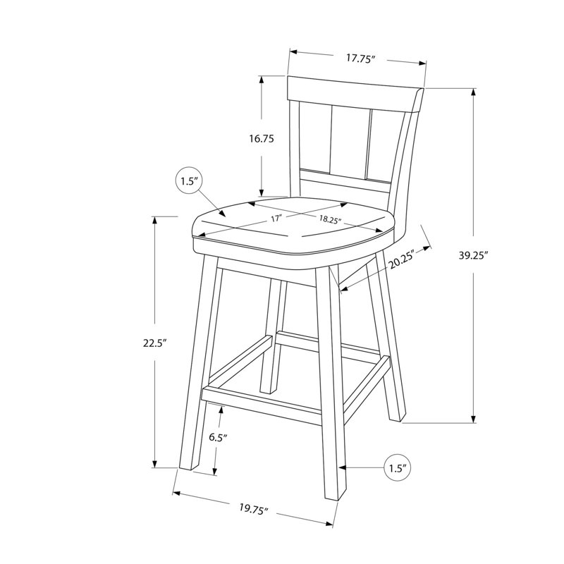 2 tabourets de bar pivotants, hauteur comptoir, revêtement gris, base en bois blanc, option attrayante (2) tabouret de hauteur comptoir, rembourrage en mousse, bois, apaisant