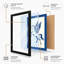 Winged Horse Rising Minimalist - Framed Print-622695055-622695089