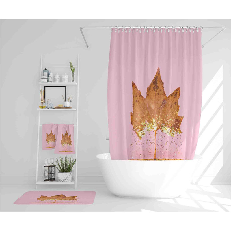 Nazeera Polyester Shower Curtain Set