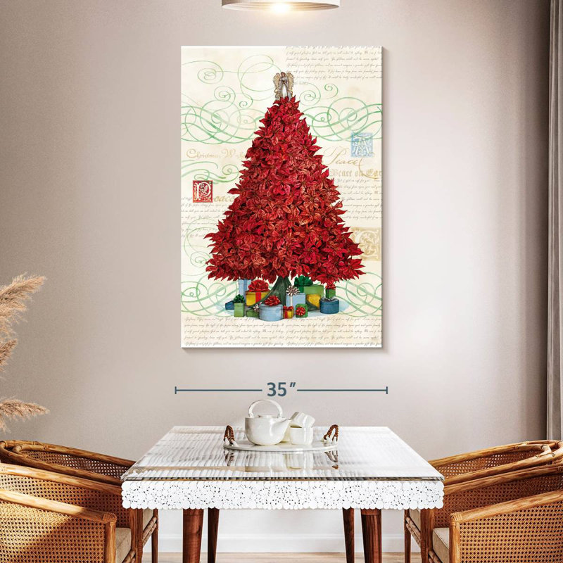 Lelend Poinsettia Tree, 51" H x 34" W