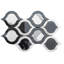 Carreau de mosaïque de mur et de sol en porcelaine 9 po x 14 po Stately Celine
