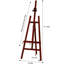 Inbox Zero Adjustable Wood H-Frame Easel