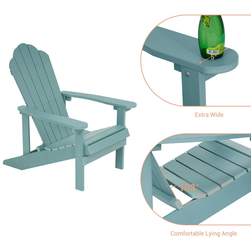 Chaise Adirondack Solvejg, Bleu lac