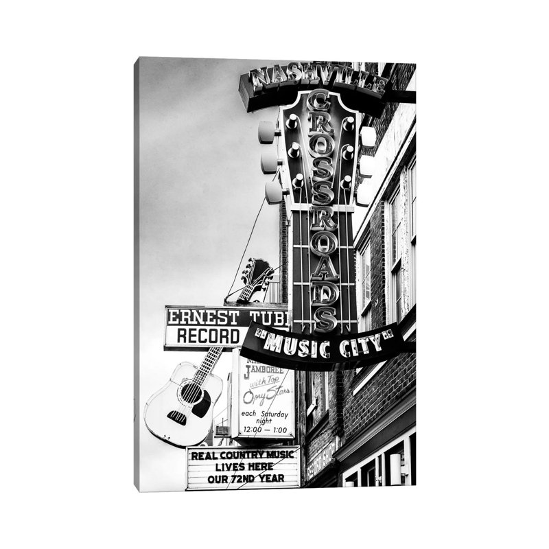 Nashville Music City by Susanne Kremer - Print on Canvas, Wrapped Canvas, 101.6cm H x 66.04cm W x 3.81cm D