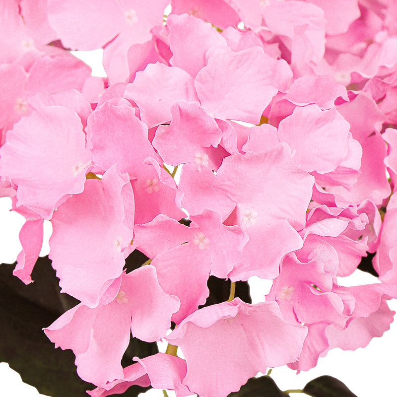 Bouquet de tiges de fleurs d'hortensia artificielles, Rose
