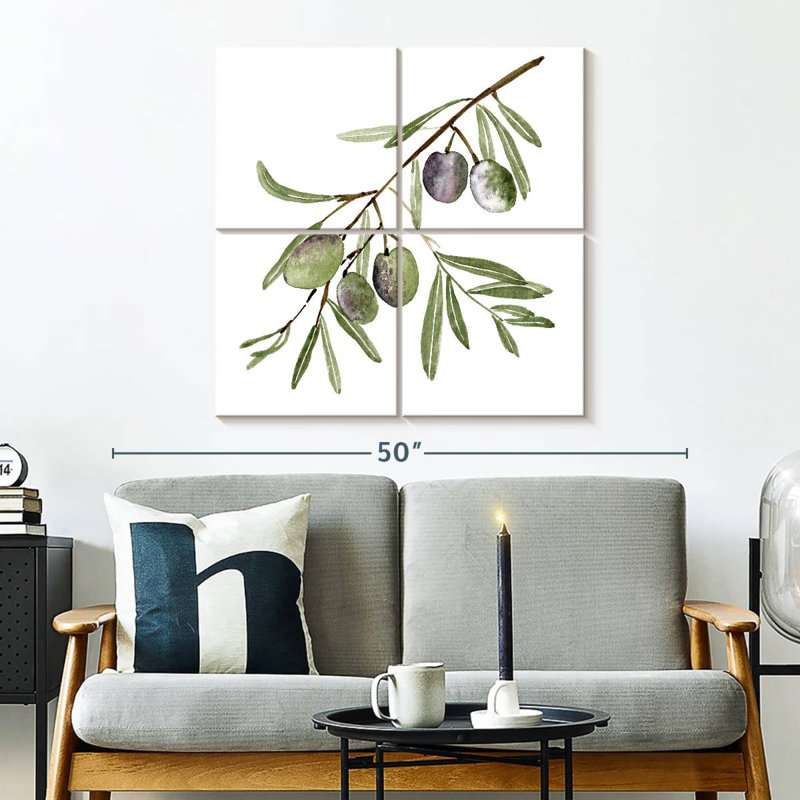 Harnek Fresh Olive Branch I, 32" H x 32" W