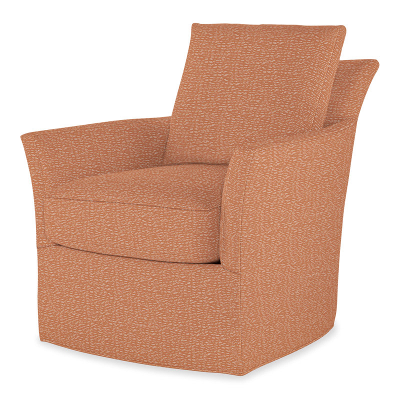 Trent Swivel Armchair, Perigold Arigato Mango