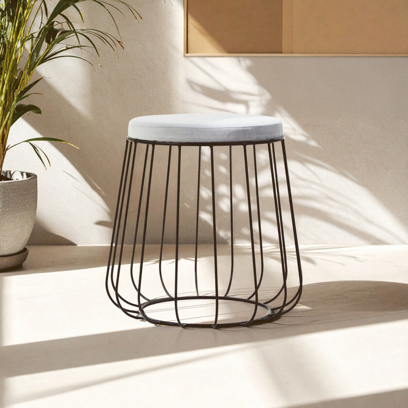 Kayenta Stainless Steel Accent Stool