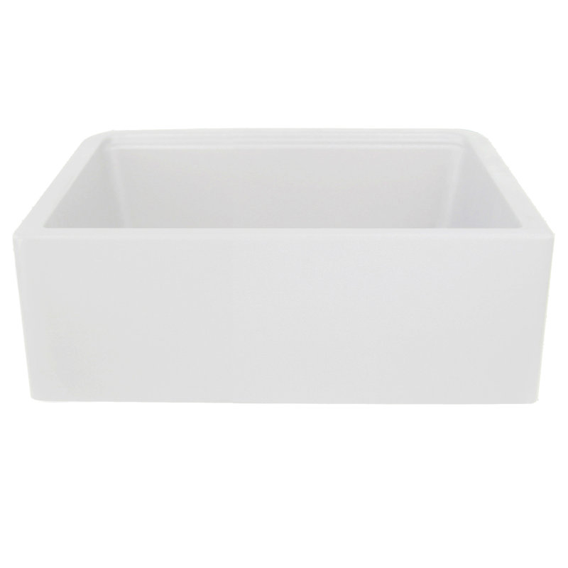 Plymouth 29.75'' L Single Basin Kitchen Sink, White