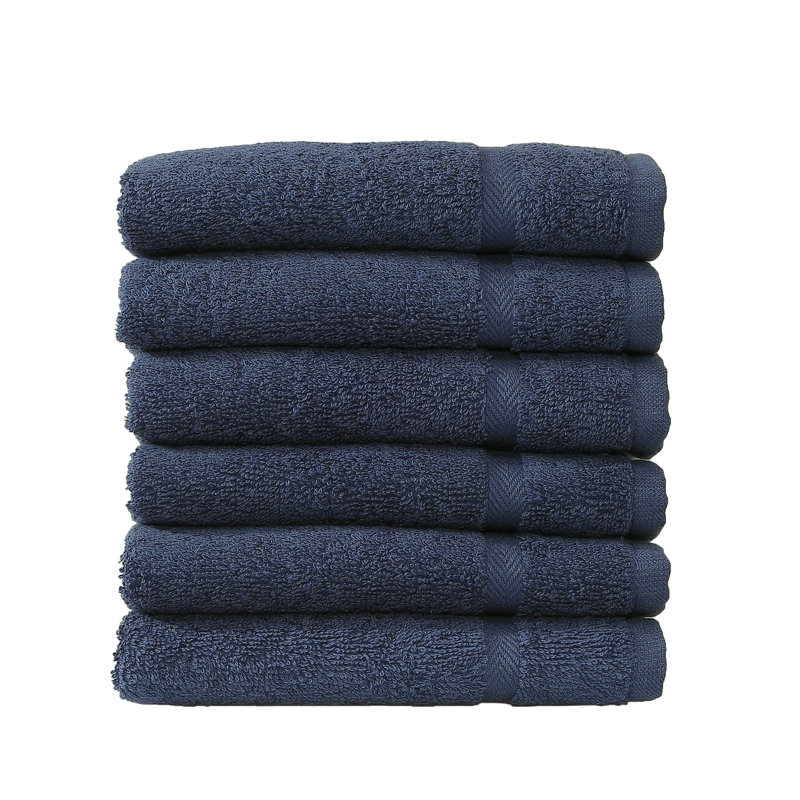 Denzi Turkish Cotton Washcloth, Twilight Blue