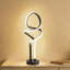 Petite lampe de table de chevet à DEL à intensité variable avec prise, lampe de bureau moderne pour chambre de filles, salon et commode