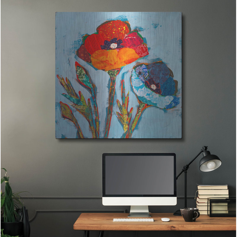 «Poppy 4» par St. Hilaire Elizabeth, H 36 po x l 36 po
